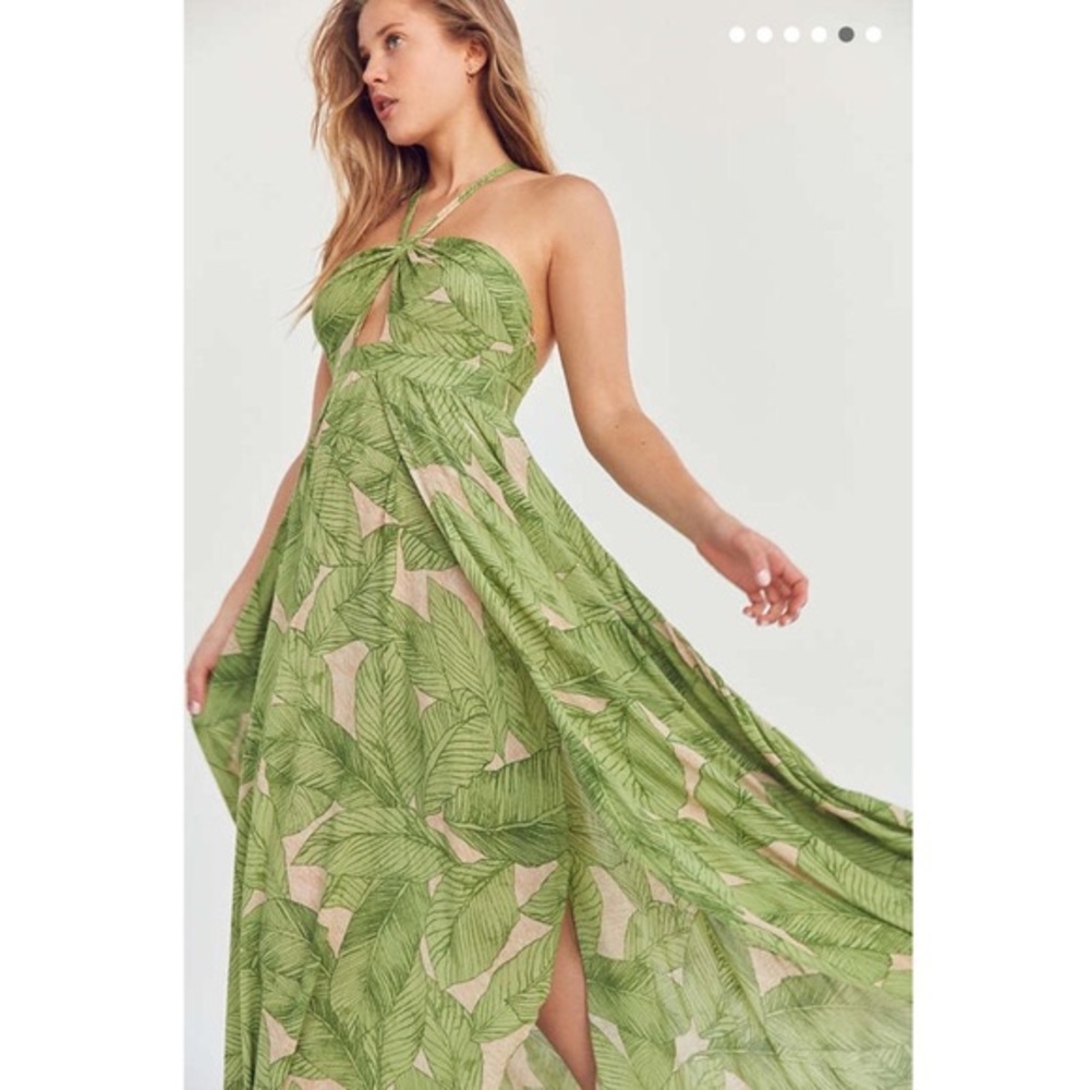UO Kimchi blue deveraux cutout twist maxi dress